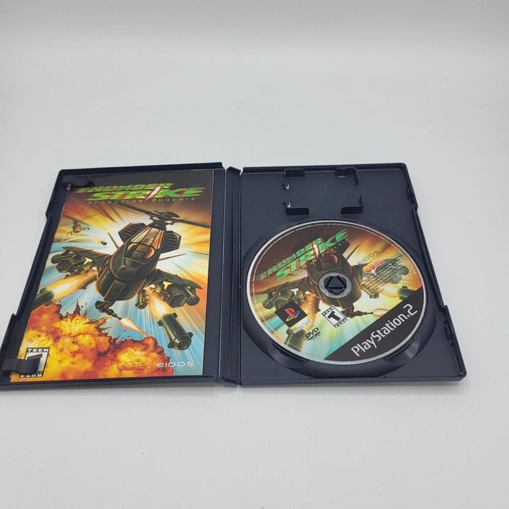 Thunder Strike: Operation Phoenix (Sony PS2, 2001) - Complete‎ CIB Black Label